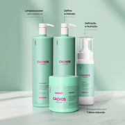 Kit Cachos Vegan Super - Shampoo, Máscara, Ativador e Mousse (4 Itens)